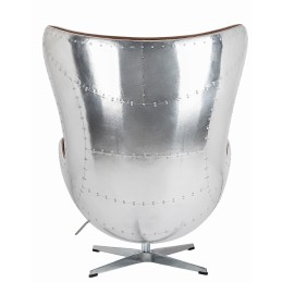 Fotel EGG AVIATOR PU brązowy King home - 4