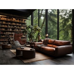 Fotel EGG AVIATOR PU brązowy King home - 13