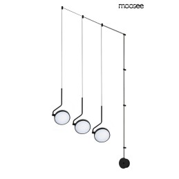 MOOSEE lampa ścienna FLAT 3 czarna