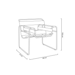 Fotel IVAN czarny - ekoskóra