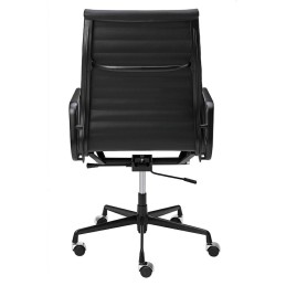 Fotel biurowy AERON PRESTIGE PLUS czarny - skóra naturalna, aluminium