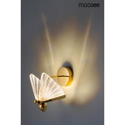 MOOSEE lampa ścienna BUTTERFLY M złota