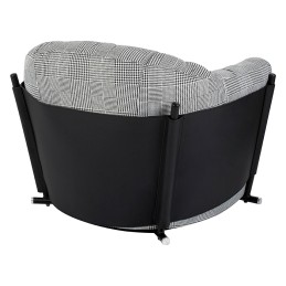 Fotel ROGER biało-czarna pepitka