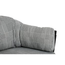 Fotel ROGER biało-czarna pepitka