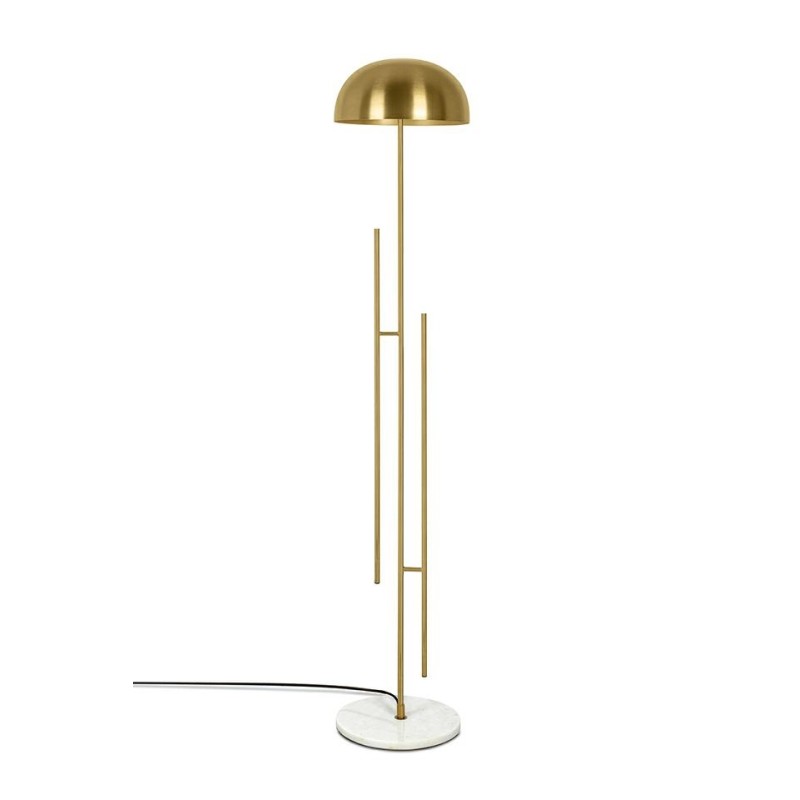 KARE lampa podłogowa SOLO - mosiądz, marmur