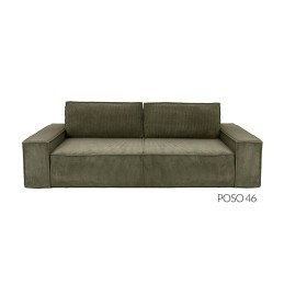 Sofa PILLOW z funkcją spania jasny szary