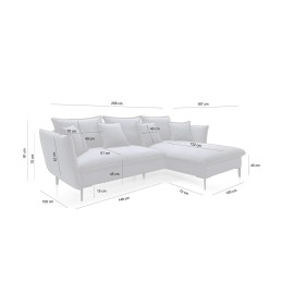 Narożnik GEMA z funkcją spania - I grupa tkanin