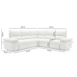 Narożnik SOFIA z funkcją spania - I grupa tkanin