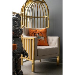 Poduszka dekoracyjna PARIS HOME pomarańczowa