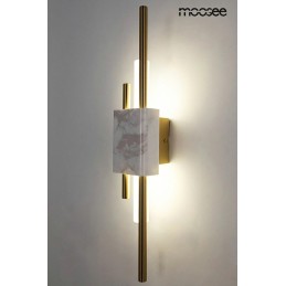 MOOSEE lampa ścienna EVANS biała / złota