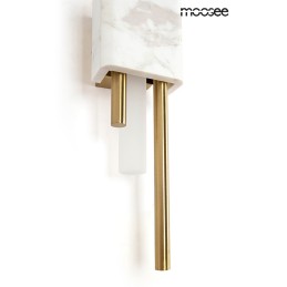 MOOSEE lampa ścienna EVANS biała / złota
