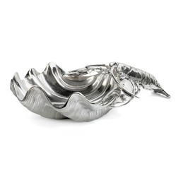 KARE chłodziarka na napoje LOBSTER  srebrna