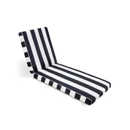 Materac ogrodowy AZURE z poduszką biało-czarny King home - 3