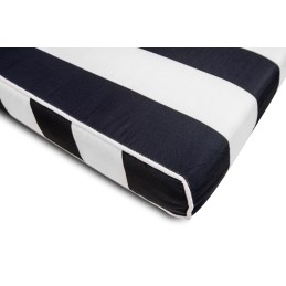 Materac ogrodowy AZURE z poduszką biało-czarny King home - 5