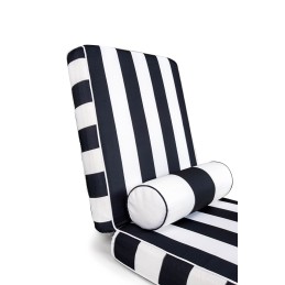 Materac ogrodowy AZURE z poduszką biało-czarny King home - 6