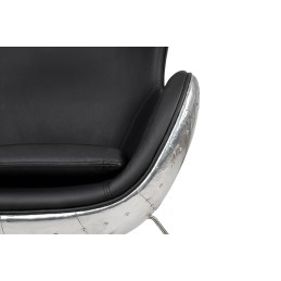 Fotel EGG AVIATOR PU czarny King home - 7