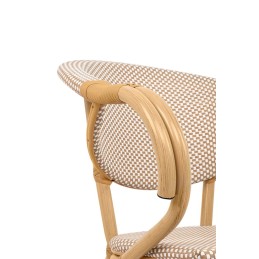 Krzesło CAFE BISTRO PARIS ARM             jasnobrązowe rattan King home - 6