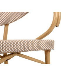 Krzesło CAFE BISTRO PARIS ARM             jasnobrązowe rattan King home - 7