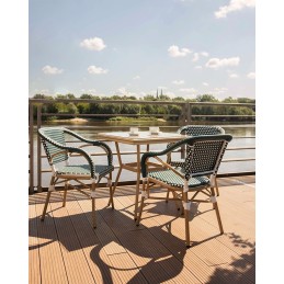 Krzesło CAFE MIRAMAR turkus / morski      rattan King home - 8