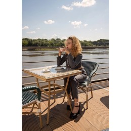 Krzesło CAFE MIRAMAR turkus / morski      rattan King home - 11