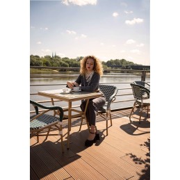 Krzesło CAFE MIRAMAR turkus / morski      rattan King home - 12