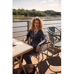 Krzesło CAFE MIRAMAR turkus / morski      rattan King home - 13