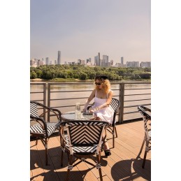 Krzesło CAFE AZURE biały / czarny King home - 10