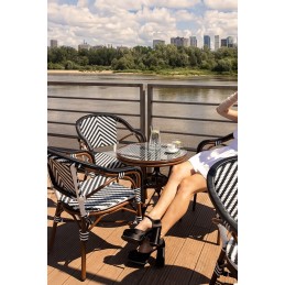 Krzesło CAFE AZURE biały / czarny King home - 12