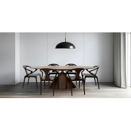 Stół UFO orzech / naturalny fornir King home - 5