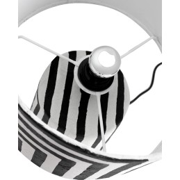 KARE lampa stołowa STRISCE 44 cm          biało-czarna Kare design - 2