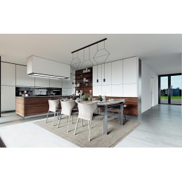 Lampa wisząca FLUSSO LINE 6 czarna King home - 3