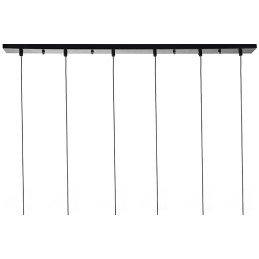 Lampa wisząca FLUSSO LINE 6 czarna King home - 4