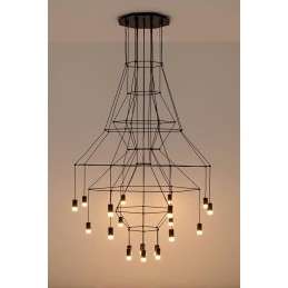 Lampa wisząca FLUSSO 20 czarna King home - 10