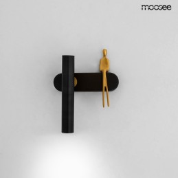 MOOSEE lampa ścienna BOY TUBE L czarna Moosee - 3