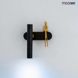 MOOSEE lampa ścienna BOY TUBE L czarna Moosee - 4