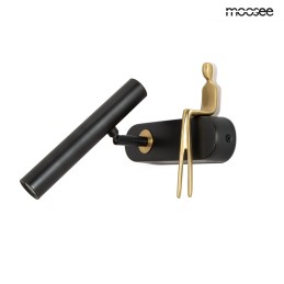 MOOSEE lampa ścienna BOY TUBE L czarna Moosee - 5
