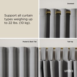 UMBRA karnisz LOOP 1 107 - 305 cm złoty Umbra - 8