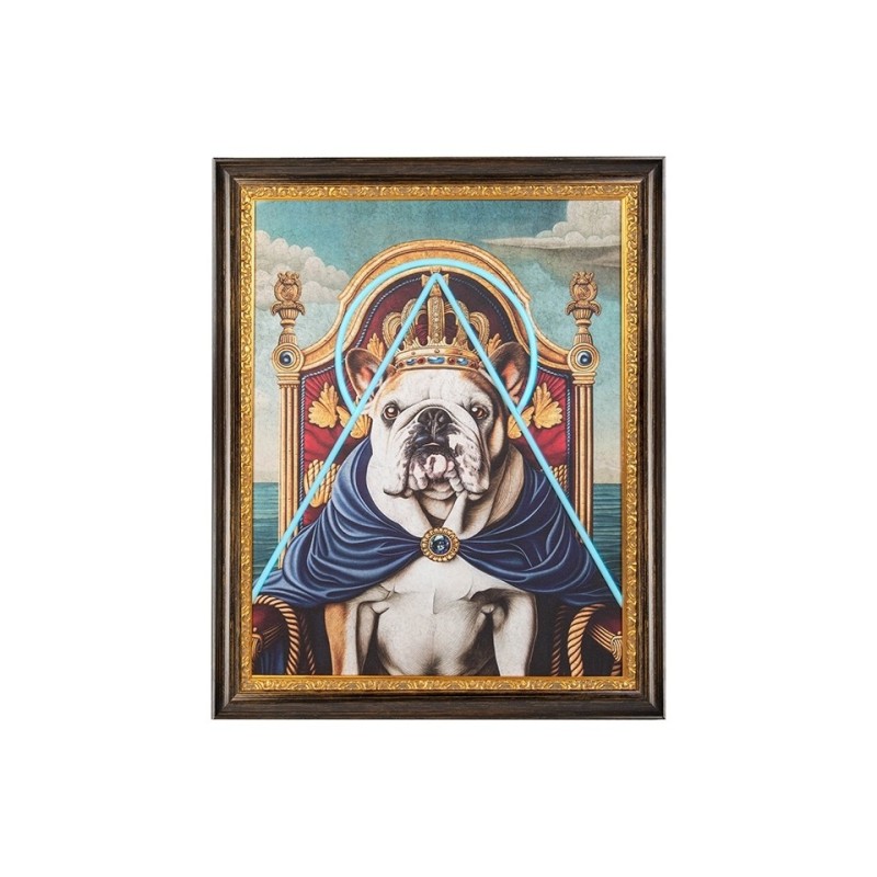Obraz NEON BULLDOG 80x100 cm King home - 1