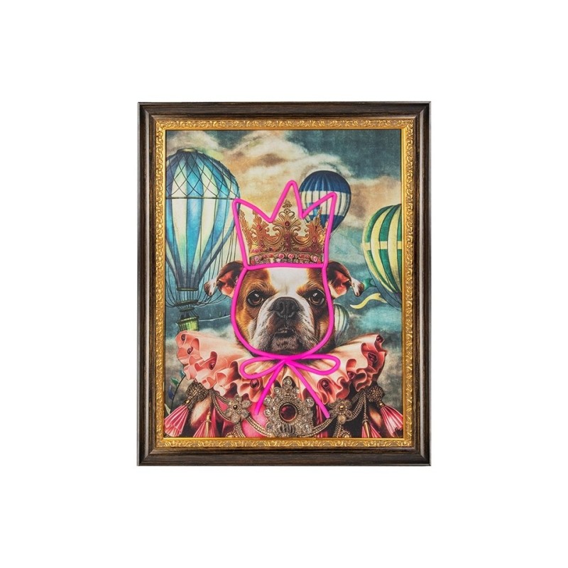 Obraz NEON BULLDOG BALOON 80x100 cm King home - 1