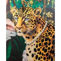 Obraz PEARLS LEOPARD 150x120 cm King home - 4