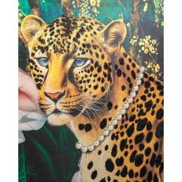 Obraz PEARLS LEOPARD 150x120 cm King home - 8