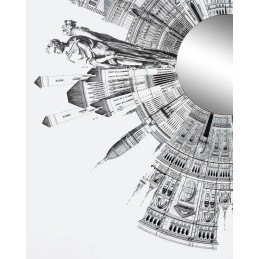 Obraz CRAZY WORLD 180x180 cm King home - 6