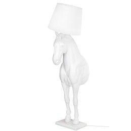Lampa podłogowa KOŃ HORSE STAND M biała  - włókno szklane King home - 4