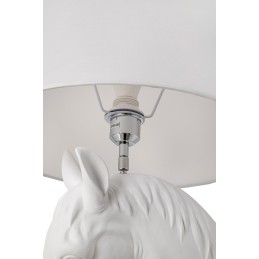Lampa podłogowa KOŃ HORSE STAND M biała  - włókno szklane King home - 6