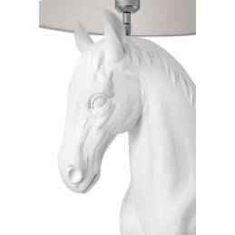 Lampa podłogowa KOŃ HORSE STAND M biała  - włókno szklane King home - 8