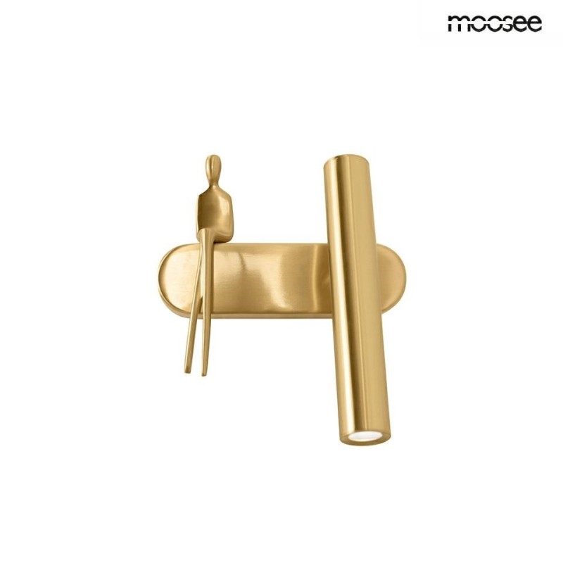 MOOSEE lampa ścienna BOY TUBE R złota Moosee - 1