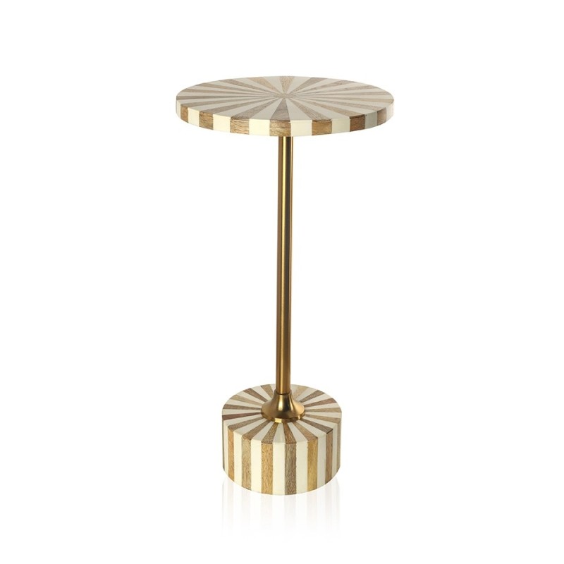 KARE stolik DOMERO CIRQUE 25 biało-złoty Kare design - 1