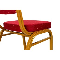 Krzesło bankietowe HEROS czerwone /       złote King home - 5