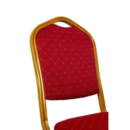 Krzesło bankietowe HEROS czerwone /       złote King home - 6