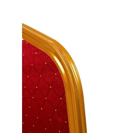 Krzesło bankietowe HEROS czerwone /       złote King home - 7